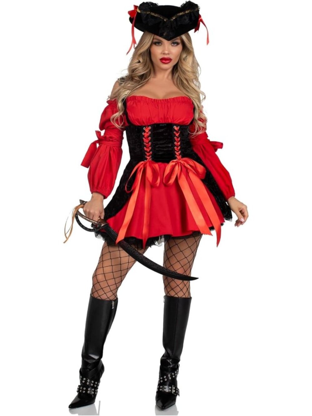 Vixen Pirate Wench Costume for Women - Sexy Halloween Outfit, Plus Size